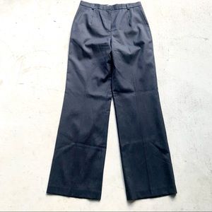 Talbots Stretch Navy Striped Wool & Silk Trousers